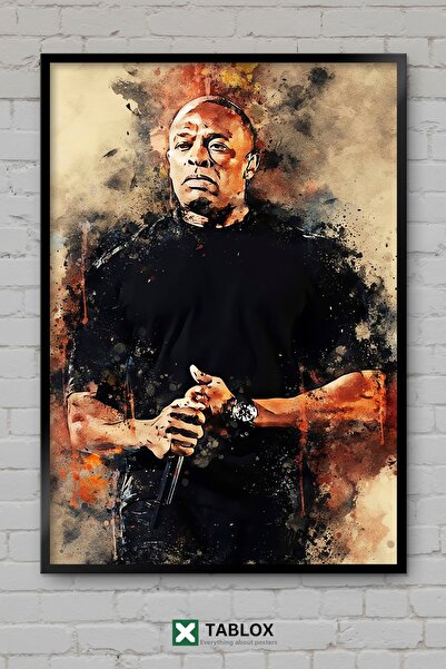 TABLOX Dr Dre Ράπερ, Παραγωγός Ραπ και Χιπ Χοπ, Πορτρέτο, Αφίσα, Πλαίσιο, Δια...