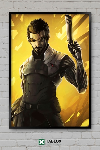 TABLOX Διακοσμητικός πίνακας MDF Deus Ex Game Science Fiction Cyberpunk Actio...