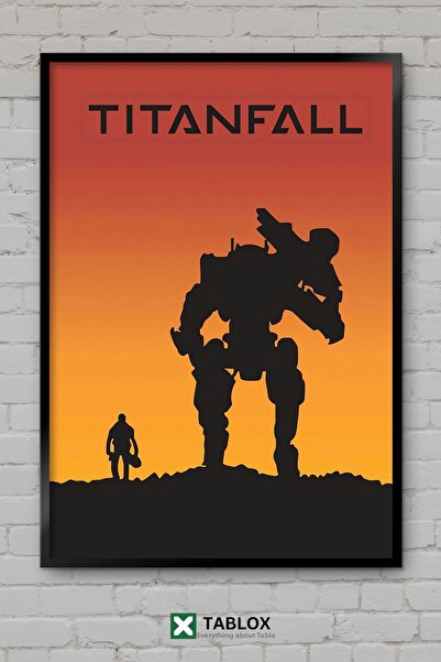 TABLOX Αφίσα δράσης Titanfall Video Game Robot Mecha με πλαίσιο, διακοσμητικό...