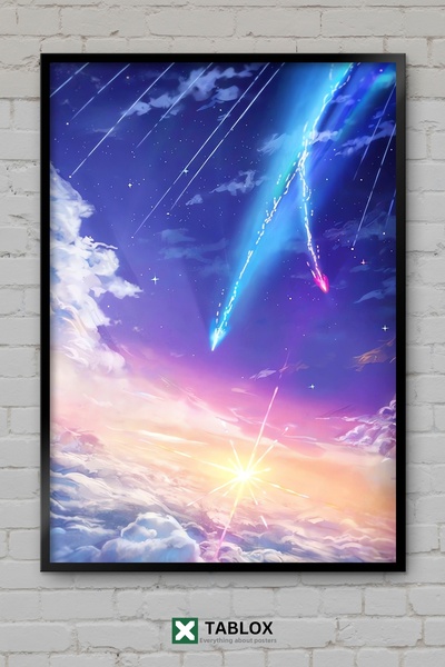 TABLOX Το Όνομά Σου (Kimi No Na Wa) Ταινία Άνιμε Αγάπη Ιαπωνική Αφίσα Πλαισιω...