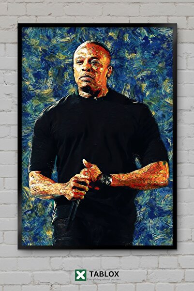 TABLOX Dr Dre Rapper Rapștiu Producător Hip Hop Poster Portret Încadrat Tablo...