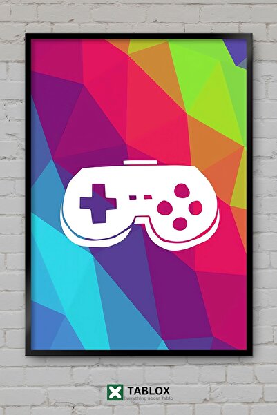 TABLOX Rainbow Game Controller Rainbow Game Controller Poster înrămat Tablou ...