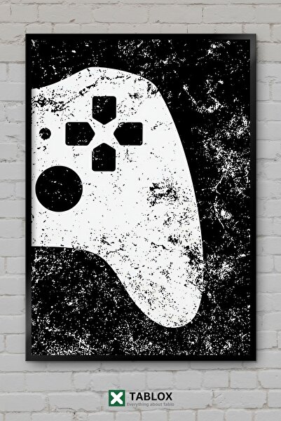 TABLOX Game Gamer Neon Decor Art Poster de perete Aspect cu ramă Pictură deco...