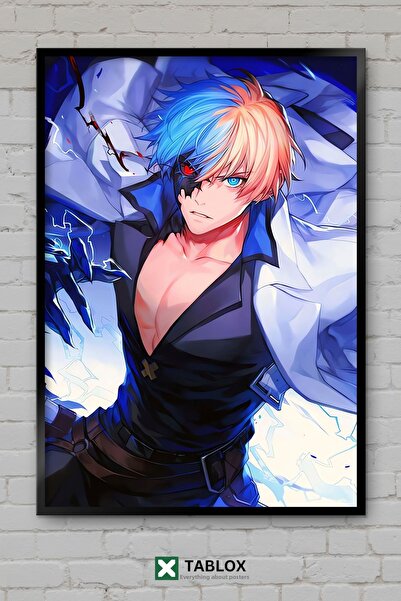 TABLOX Guilty Gear Strive Fighting Game Αφίσα παιχνιδιού μάχης με κορνίζα Δια...