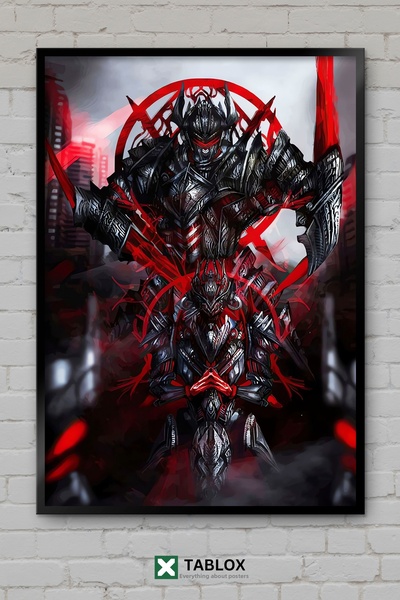 TABLOX Warframe Science Fiction Space Rpg Game Poster Art Frame View Decorati...