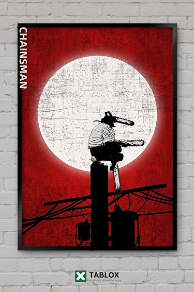 TABLOX Chainsaw Man Anime Manga Denji Ιαπωνικός Χαρακτήρας με Πλαίσιο Εμφάνισ...