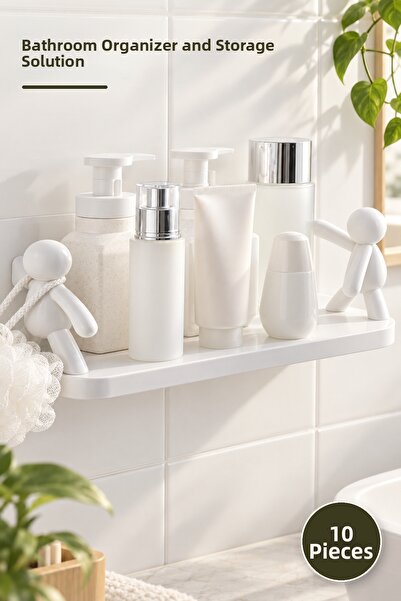 Yenilig 10 Shaped Bathroom Organizers – Bathroom Organizer and Storage Soluti...