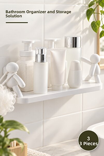 Yenilig 3 Shaped Bathroom Organizers – Bathroom Organizer and Storage Solutio...