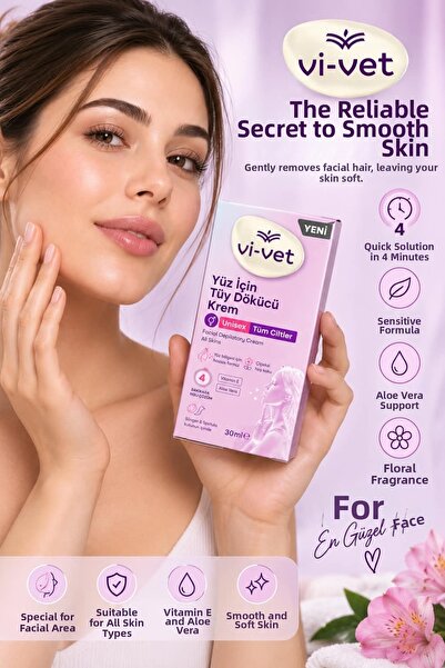 Generic Brand كريم في-فيت لإزالة الشعر للوجه 30 مل - للجنسين، لجميع أنواع الب...