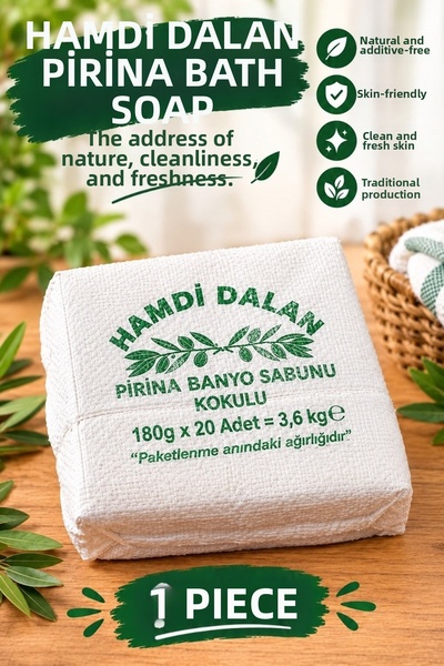 Dalan Antik Pirina Bath Scented Bag Soap 3.6 kg 180 Grams X 20 Pieces
