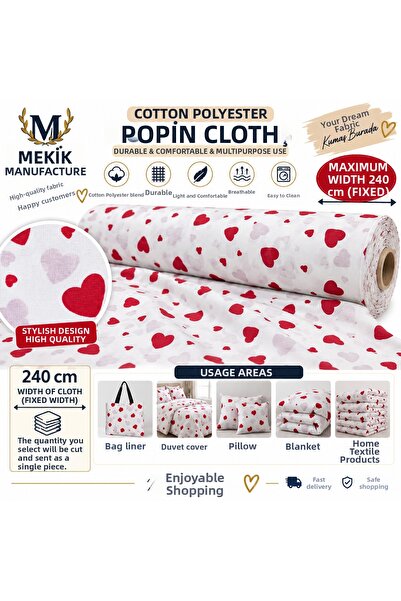 MEKİK MANİFATURA ΒΑΜΒΑΚΙ ΠΟΛΥΕΣΤΕΡ 240 ΕΚ. ΠΛΑΤΟΣ (ΠΟΠΛΙΝΑ) ΥΦΑΣΜΑ ΓΙΑ ΧΟΜΠΙ ...