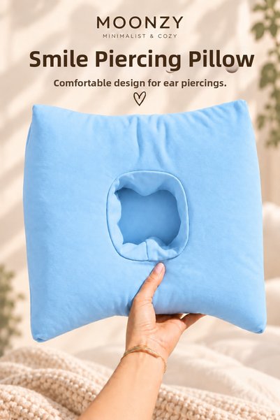 moonzy - minimalist & cozy Perna Smile Piercing – Pernă cu design special, cu...
