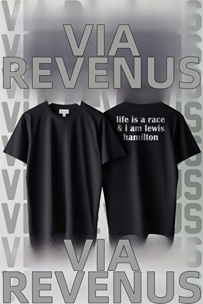 Vordevia Viața este o cursă și eu sunt Lewis Hamilton Tricou imprimat, croial...