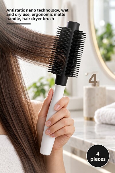 Yenilig 4 Pieces Heat Resistant Blow Dry Hair Brush – Antistatic Nano Technol...