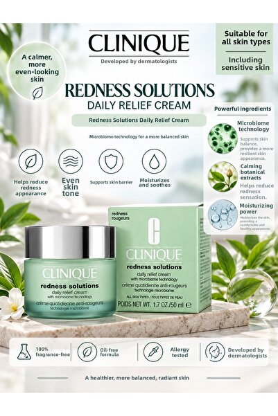 Clinique Redness Solutions Daily Relief 50 ml – Care That Helps Soothe Rednes...