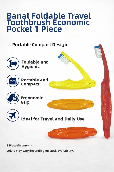 Bezos Banat Foldable Travel Toothbrush Economic Pocket 1 Piece Portable Compa...