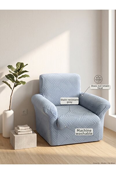 ARİFE HOME Leaf Pattern Sofa Cover Single Seat Sofa Cover Washable High Quality
