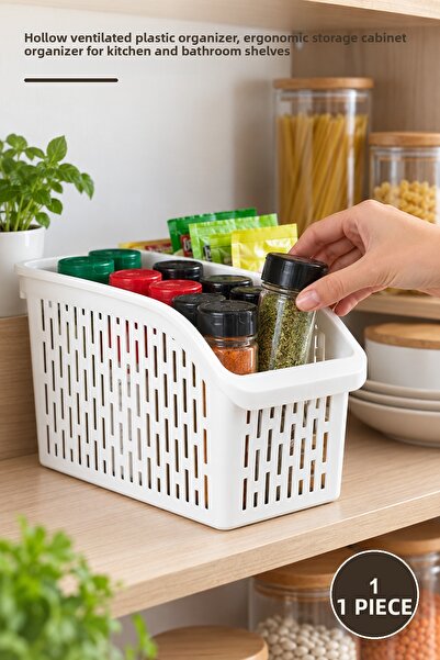 Yenilig 1 Piece Small Size Cabinet Organizer – Perforated Air-Permeable Plast...