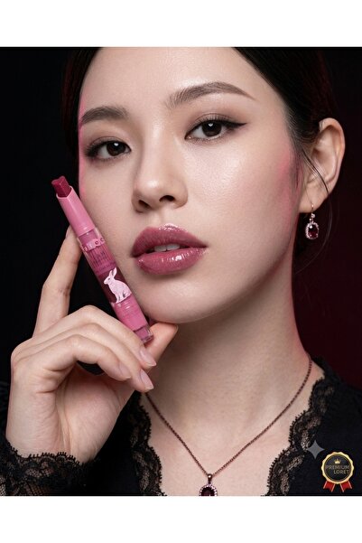 Kozmetik Heart Design Glittery Glossy Lipstick - Gothic Lolita Series - Glass...