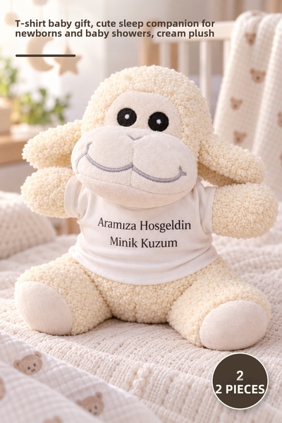 Yenilig 2 Plush Lambs – Baby Gift with T-Shirt, Cute Sleeping Companion for N...