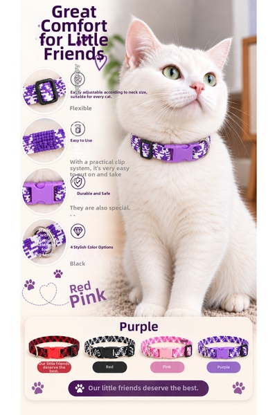 Masc Ozc Adjustable Cat Collar with Elastic
