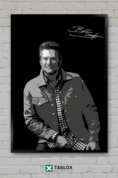 tablomaxtbx Blake Shelton, cântăreț country, poster muzical, tablou decorativ...