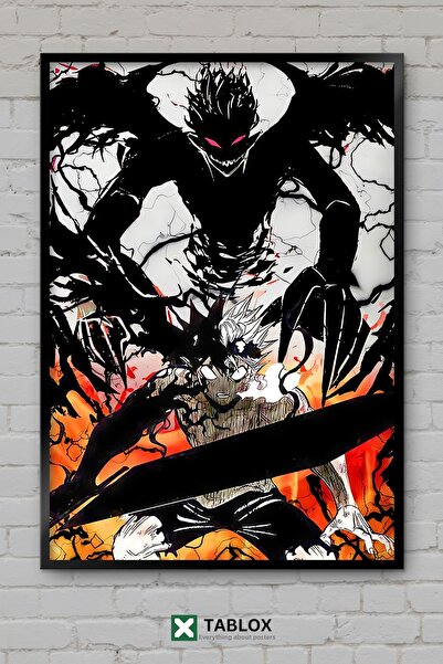 tablomaxtbx Asta Black Clover Anime Manga Personaj Magic Warrior Tablou decor...