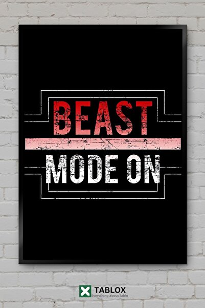tablomaxtbx Beast Mode On Αφίσα Παρακίνησης με Πλαίσιο Διακοσμητικός Πίνακας ...
