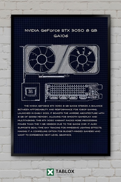 tablomaxtbx Rtx 3050 8gb Placă grafică GPU Computer Masă decorativă din MDF c...