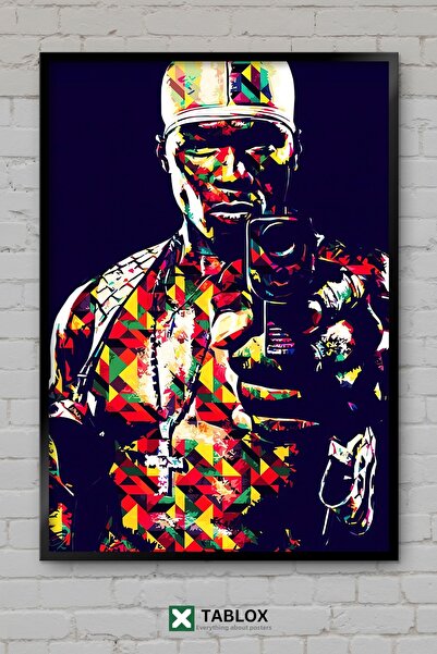 tablomaxtbx 50 Cent Ράπερ Ράπερ Χιπ Χοπ Μουσική Διακοσμητικός πίνακας ζωγραφι...