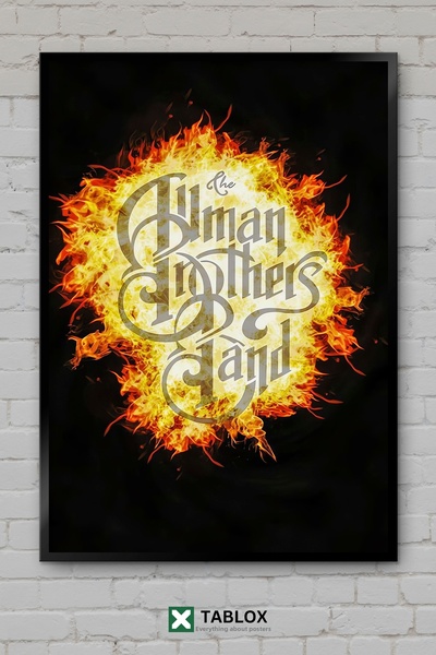 tablomaxtbx Συγκρότημα Allman Brothers, Νότια Ροκ Μπάντα, Μουσική, Διακοσμητι...