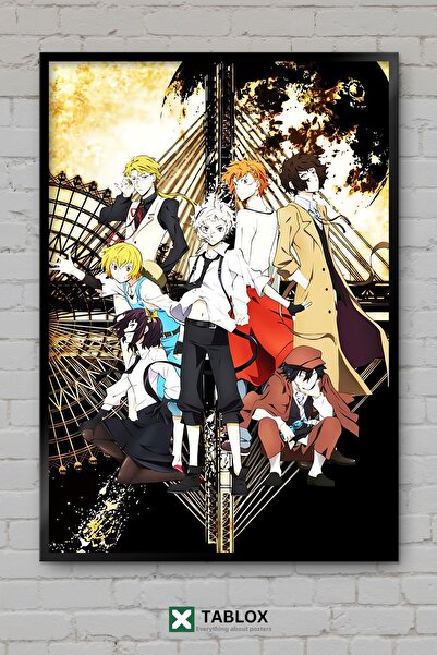 tablomaxtbx Bungo Stray Dogs Anime Manga Poster cu personaje japoneze Tablou ...