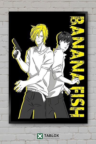 tablomaxtbx Banana Fish Anime Manga Ash Lynx Eiji Okumura Framed Decorative M...
