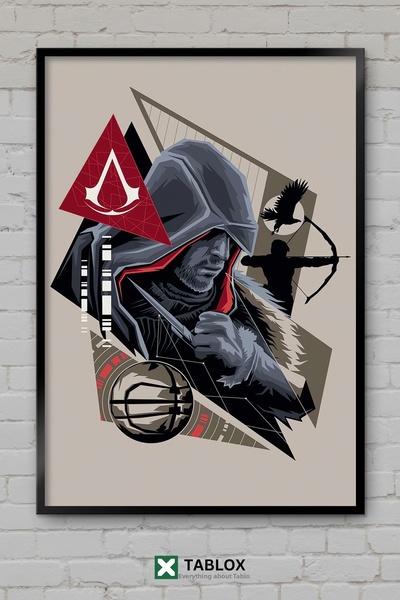 tablomaxtbx Archer Archer Archery Archery Arrow Bow Warrior Art Frame Look De...