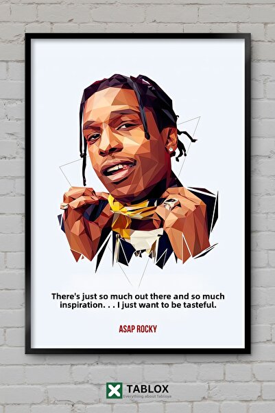 tablomaxtbx ASAP Rocky Rapper Rapper Muzică hip hop Portret Poster cu aspect ...