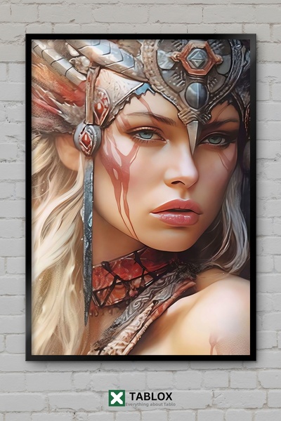 tablomaxtbx Femeie Amazon Războinică Mitologie Aspect fantastic de cadru deco...