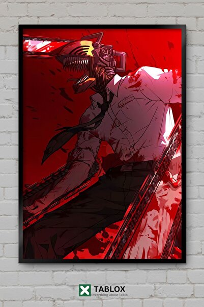 tablomaxtbx Chainsaw Man Anime Manga Διακοσμητικός πίνακας MDF με κορνίζα με ...