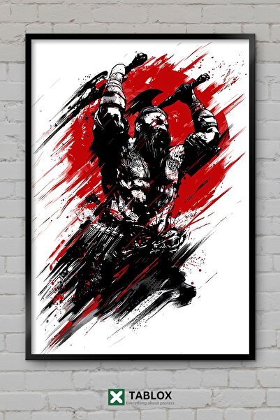 tablomaxtbx Berserker Viking Savaşçı Războinic Nordic Action Pictură decorati...