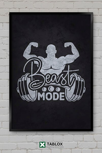 tablomaxtbx Beast Mode Λειτουργία Τέχνης των Τεράτων Εμπνευσμένη αφίσα δύναμη...