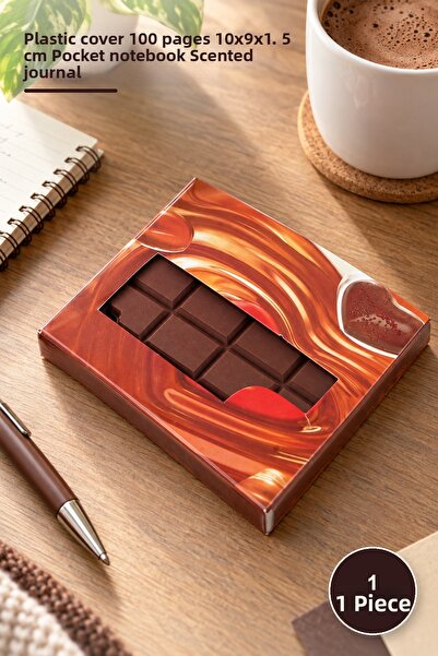 Yenilig 1 Piece Interesting Chocolate Scented Notebook – Plastic Cover 100 Pa...