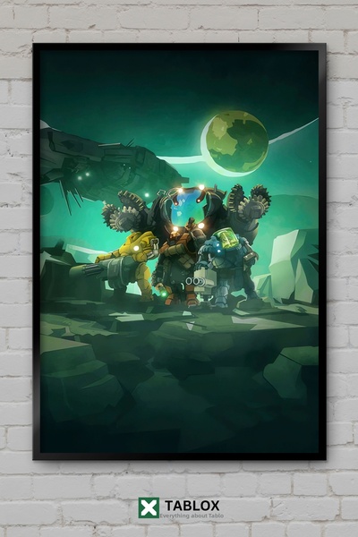 tablomaxtbx Deep Rock Galactic Galaxy Video Game Poster Artă înrămată decorat...
