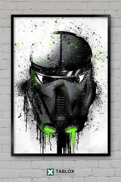 tablomaxtbx Death Trooper Star Wars Graffiti Graffiti Art Poster Frame Look D...