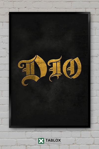 tablomaxtbx Poster cu Ronnie James Dio, cântăreț de heavy metal, tablou decor...