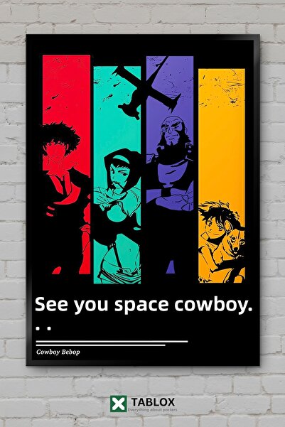 tablomaxtbx Cowboy Bebop Anime Spike Jet Faye Space Poster Artă Cadru decorat...