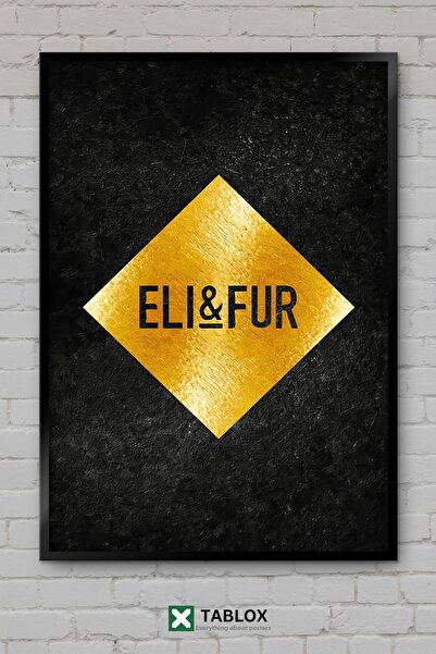 tablomaxtbx Eli And Fur Dj Duo Αφίσα ηλεκτρονικής μουσικής με κορνίζα Διακοσμ...