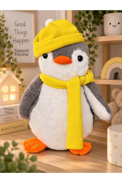Mellito Toyzz 40 cm Plush Pingu Penguin with Hat Plush Toy Sleeping Companion