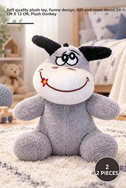 Yenilig 2 Pieces Plush Donkey – Soft Quality Plush Toy, Funny Design, Gift an...