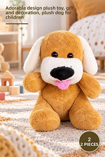 Yenilig 2 Pieces Plush Toy Dog – Cute Design Plush Toy with Tongue, Gift and ...