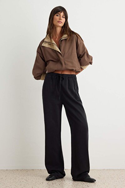 Trendyol Collection More Sustainable Black 100% Tencel ™   High Waist Jeans w...