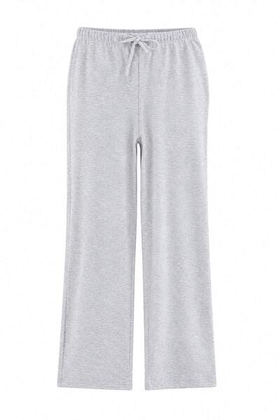 Trendyol Collection Gray Melange Knitted Sweatpants Twoaw27Ea00027